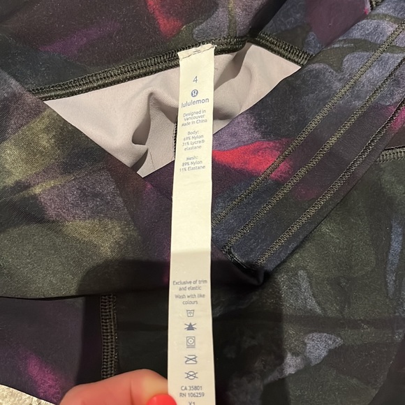 Lululemon Train Times 7/8 Pant aura dark chrome multi/midnight navy - Picture 8 of 11